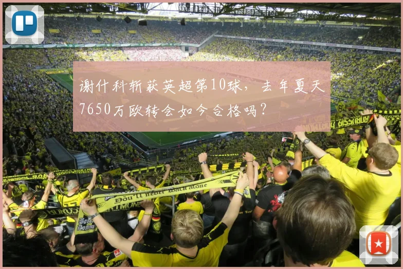 谢什科斩获英超第10球，去年夏天7650万欧转会如今合格吗？